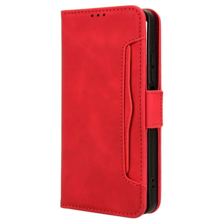 For Realme C67 4G Case PU Leather Multiple Card Slots Wallet Phone Cover