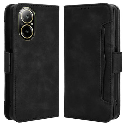For Realme C67 4G Case PU Leather Multiple Card Slots Wallet Phone Cover