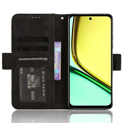 For Realme C67 4G Case PU Leather Multiple Card Slots Wallet Phone Cover