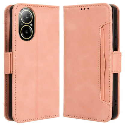 For Realme C67 4G Case PU Leather Multiple Card Slots Wallet Phone Cover