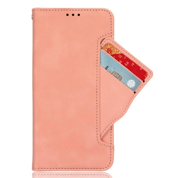 For Realme C67 4G Case PU Leather Multiple Card Slots Wallet Phone Cover