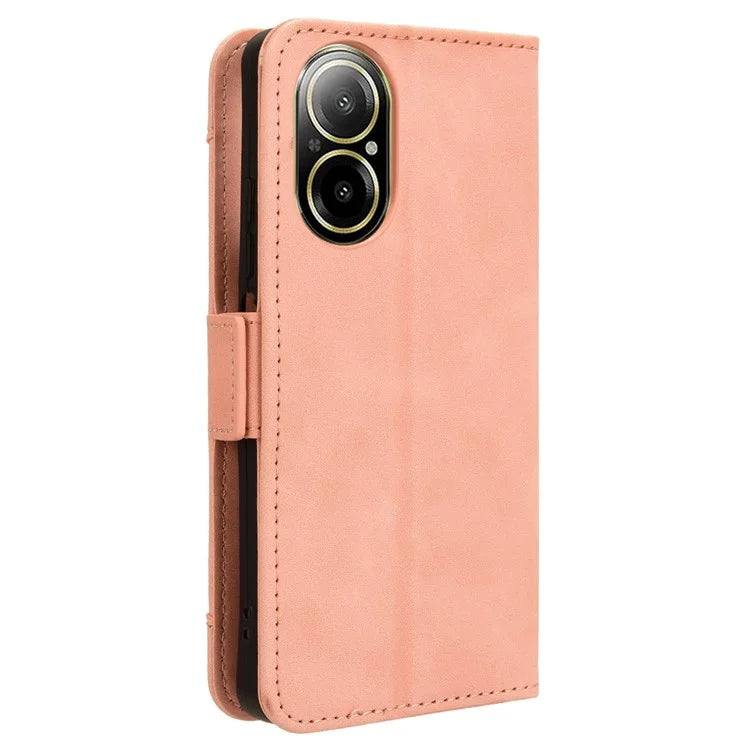 For Realme C67 4G Case PU Leather Multiple Card Slots Wallet Phone Cover