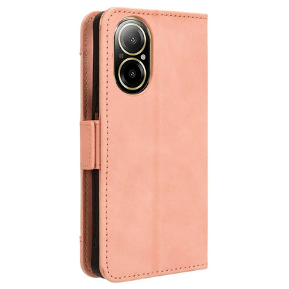 For Realme C67 4G Case PU Leather Multiple Card Slots Wallet Phone Cover