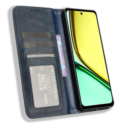 For Realme C67 4G Case Flip Wallet Magnetic Closure Leather Phone Cover