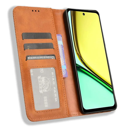 For Realme C67 4G Case Flip Wallet Magnetic Closure Leather Phone Cover