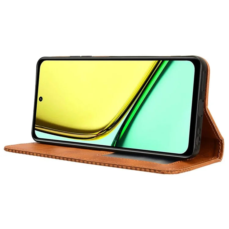 For Realme C67 4G Case Flip Wallet Magnetic Closure Leather Phone Cover