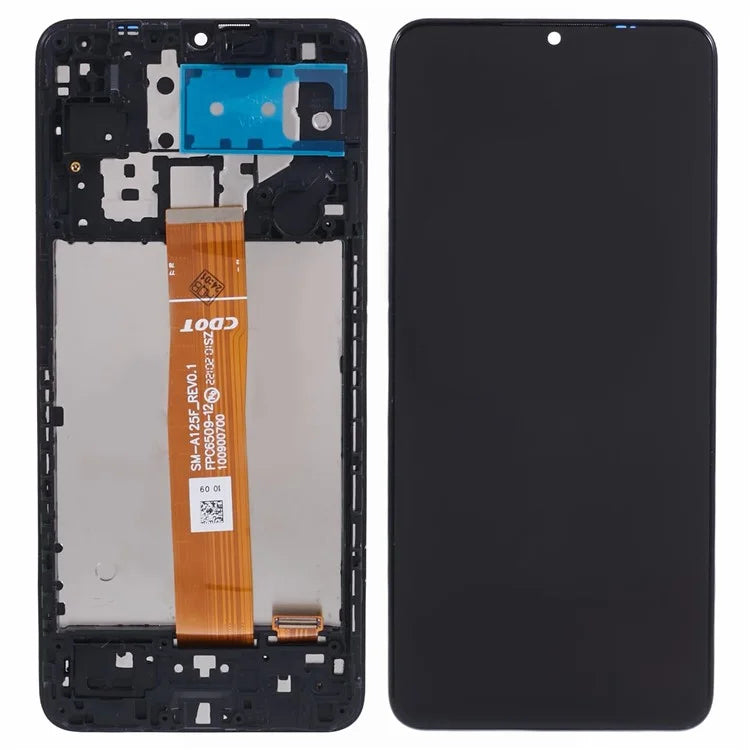 For Samsung Galaxy A12 A125 Grade C LCD Screen and Digitizer Assembly + Frame (In-Cell Technology) (without Logo)