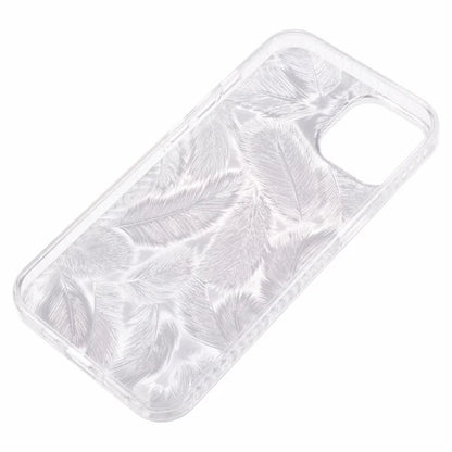 MP Series For iPhone 15 Plus Case Gradient Feather Shockproof TPU+Acrylic Phone Cover