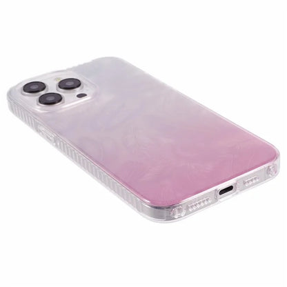 MP Series For iPhone 13 Pro Max Case Feather Pattern TPU+Acrylic Ultra Protection Phone Cover