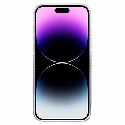 MP Series For iPhone 14 Pro Max Phone Case TPU+Acrylic Gradient Cover Feathers Pattern Design