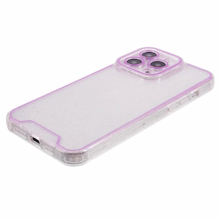 XW Series For iPhone 15 Pro Max TPU Case Luminous Noctilucent Back Shell with Precise Lens Cutout