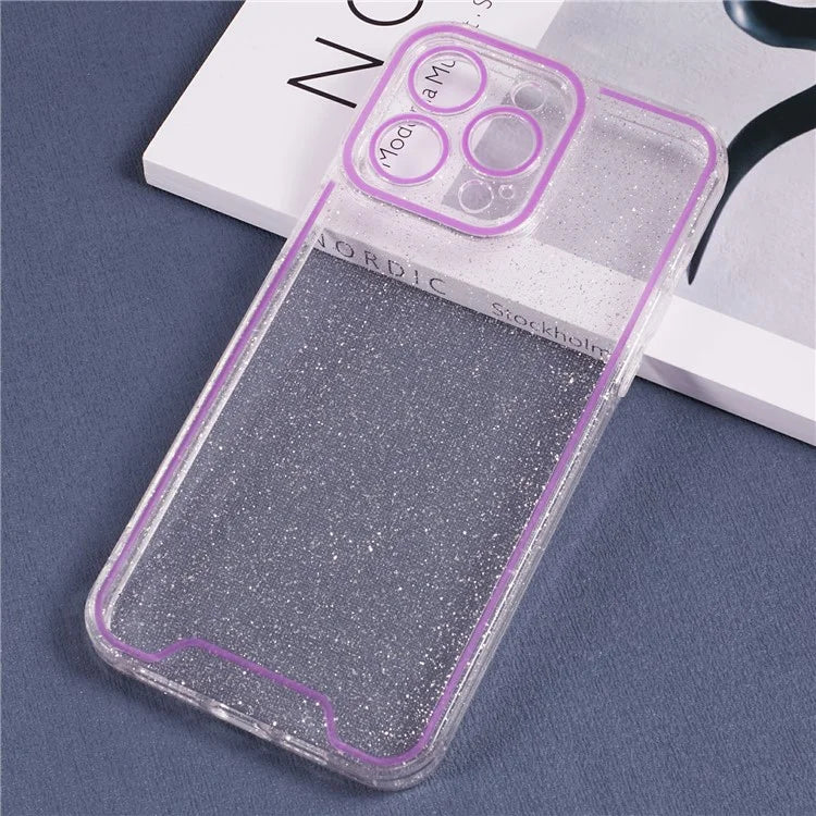 XW Series For iPhone 15 Pro Max TPU Case Luminous Noctilucent Back Shell with Precise Lens Cutout