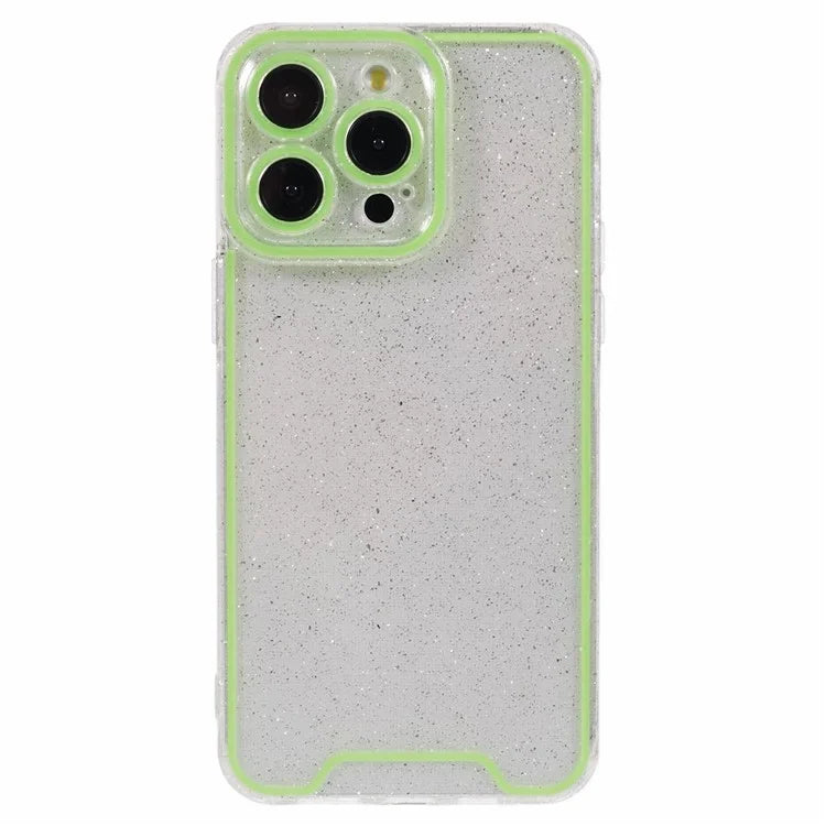 XW Series For iPhone 15 Pro Max TPU Case Luminous Noctilucent Back Shell with Precise Lens Cutout