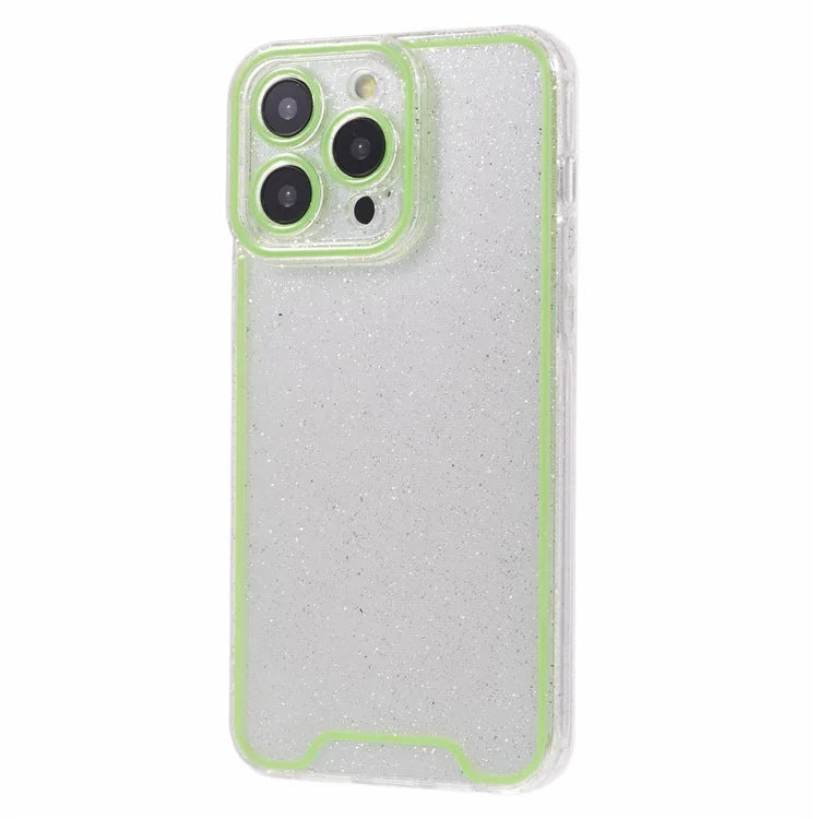 XW Series For iPhone 15 Pro Max TPU Case Luminous Noctilucent Back Shell with Precise Lens Cutout