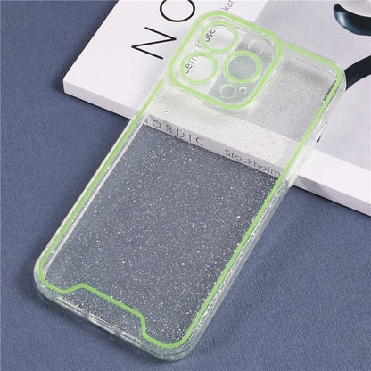 XW Series For iPhone 15 Pro Max TPU Case Luminous Noctilucent Back Shell with Precise Lens Cutout