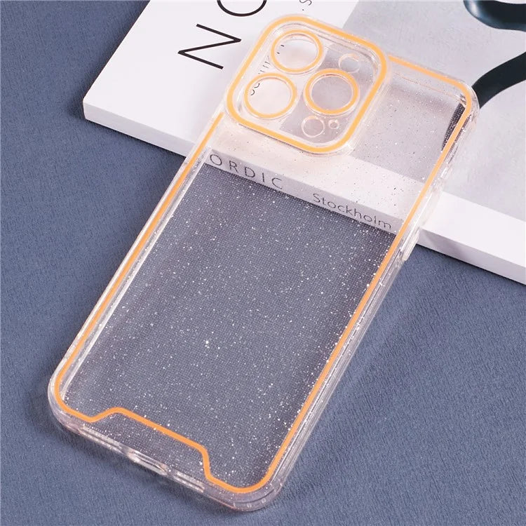 XW Series For iPhone 15 Pro Max TPU Case Luminous Noctilucent Back Shell with Precise Lens Cutout