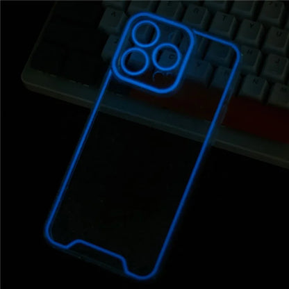 XW Series For iPhone 15 Pro Max TPU Case Luminous Noctilucent Back Shell with Precise Lens Cutout