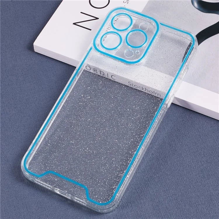 XW Series For iPhone 15 Pro Max TPU Case Luminous Noctilucent Back Shell with Precise Lens Cutout