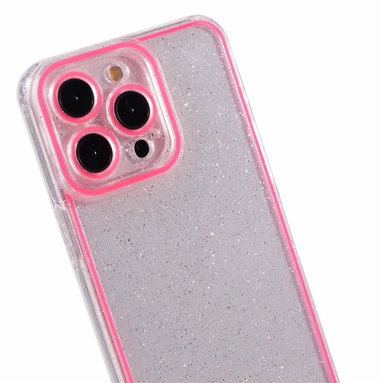 XW Series For iPhone 15 Pro Max TPU Case Luminous Noctilucent Back Shell with Precise Lens Cutout
