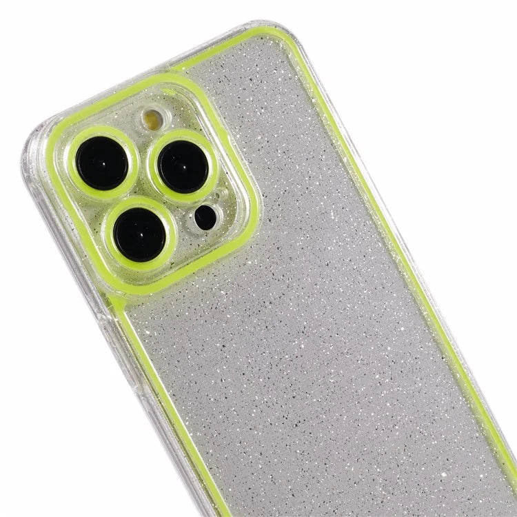 XW Series For iPhone 15 Pro Max TPU Case Luminous Noctilucent Back Shell with Precise Lens Cutout