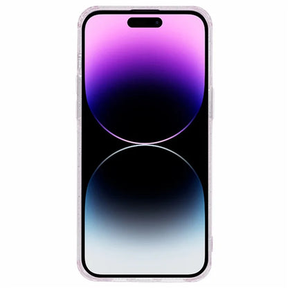 XW Series For iPhone 14 Pro Phone Case Glitter Powder Shockproof TPU Cover with Luminous Design