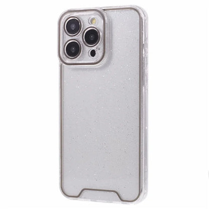 XW Series For iPhone 14 Pro Phone Case Glitter Powder Shockproof TPU Cover with Luminous Design