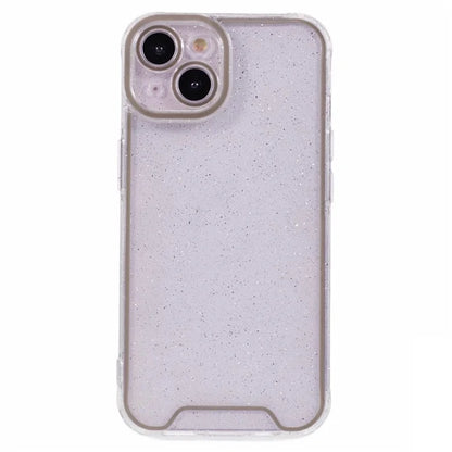 XW Series For iPhone 13 TPU Case Luminous Frame Glitter Bling Phone Cover