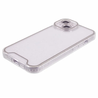 XW Series For iPhone 13 TPU Case Luminous Frame Glitter Bling Phone Cover