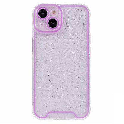 XW Series For iPhone 13 TPU Case Luminous Frame Glitter Bling Phone Cover