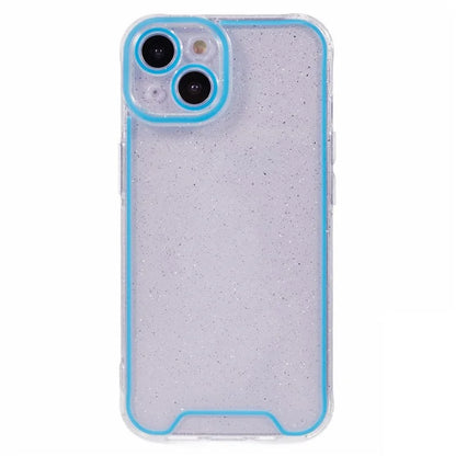XW Series For iPhone 13 TPU Case Luminous Frame Glitter Bling Phone Cover