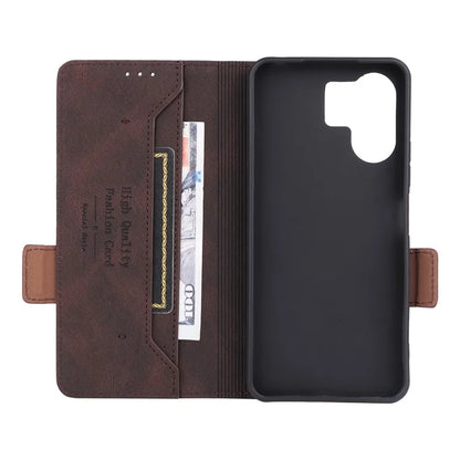 For Xiaomi Redmi 13C 5G Case Protective PU Leather Wallet Hardware Decor Phone Cover