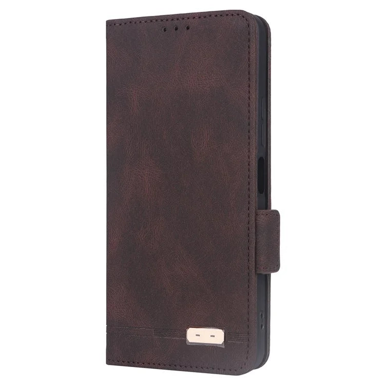 For Xiaomi Redmi 13C 5G Case Protective PU Leather Wallet Hardware Decor Phone Cover