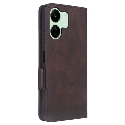 For Xiaomi Redmi 13C 5G Case Protective PU Leather Wallet Hardware Decor Phone Cover
