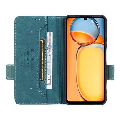 For Xiaomi Redmi 13C 5G Case Protective PU Leather Wallet Hardware Decor Phone Cover