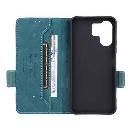 For Xiaomi Redmi 13C 5G Case Protective PU Leather Wallet Hardware Decor Phone Cover