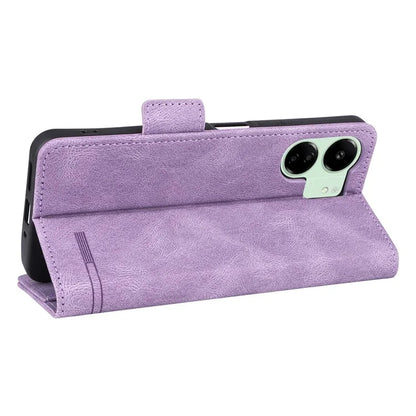 For Xiaomi Redmi 13C 5G Case Protective PU Leather Wallet Hardware Decor Phone Cover