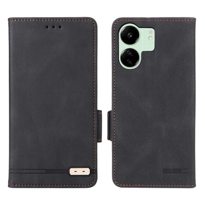 For Xiaomi Redmi 13C 5G Case Protective PU Leather Wallet Hardware Decor Phone Cover