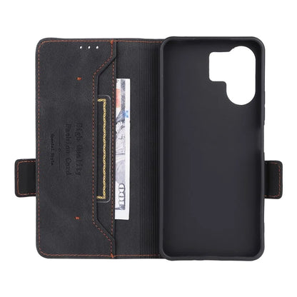 For Xiaomi Redmi 13C 5G Case Protective PU Leather Wallet Hardware Decor Phone Cover