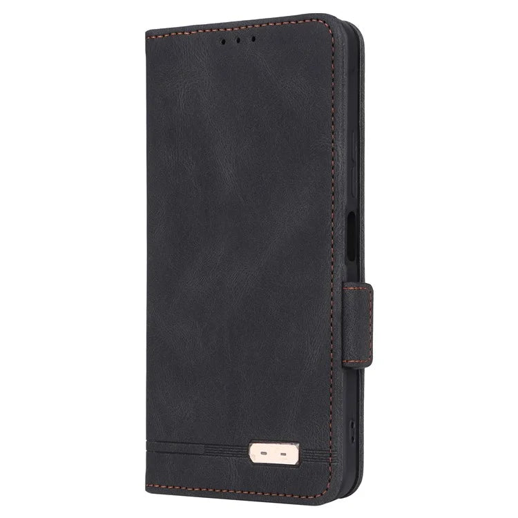 For Xiaomi Redmi 13C 5G Case Protective PU Leather Wallet Hardware Decor Phone Cover