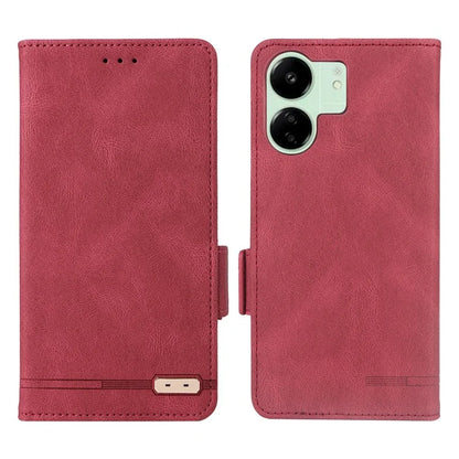 For Xiaomi Redmi 13C 5G Case Protective PU Leather Wallet Hardware Decor Phone Cover