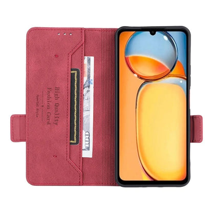 For Xiaomi Redmi 13C 5G Case Protective PU Leather Wallet Hardware Decor Phone Cover