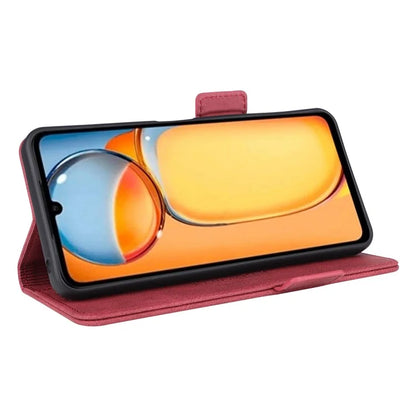 For Xiaomi Redmi 13C 5G Case Protective PU Leather Wallet Hardware Decor Phone Cover
