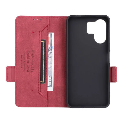 For Xiaomi Redmi 13C 5G Case Protective PU Leather Wallet Hardware Decor Phone Cover