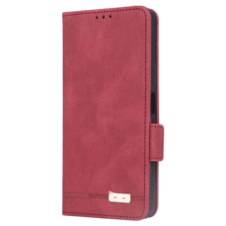 For Xiaomi Redmi 13C 5G Case Protective PU Leather Wallet Hardware Decor Phone Cover