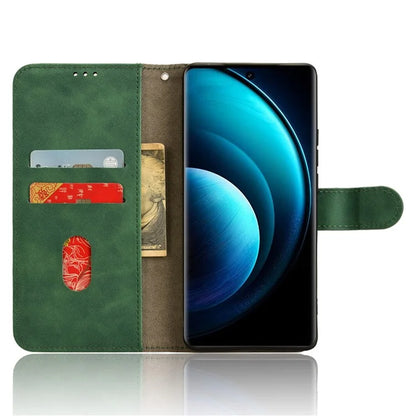 For vivo X100 Pro 5G Case PU Leather Full Protection Folio Phone Cover