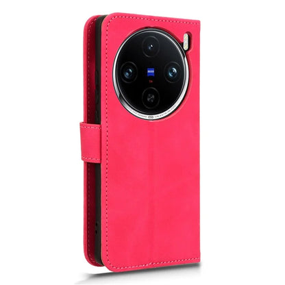 For vivo X100 Pro 5G Case PU Leather Full Protection Folio Phone Cover