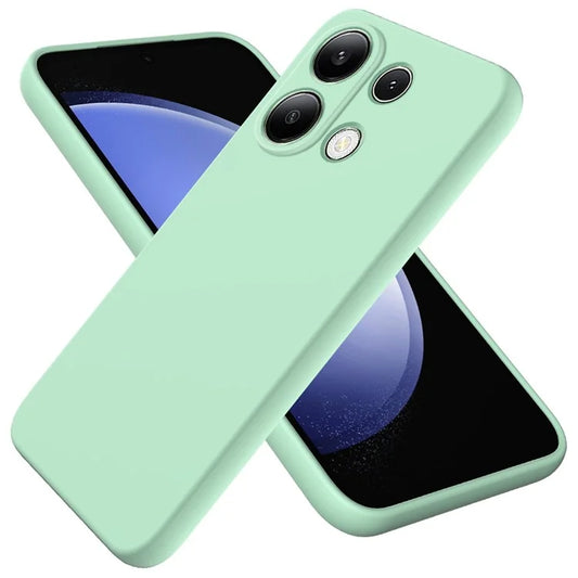 For Xiaomi Redmi Note 13 Pro 4G / Poco M6 Pro 4G Case Soft Touch Liquid Silicone Phone Cover with Strap