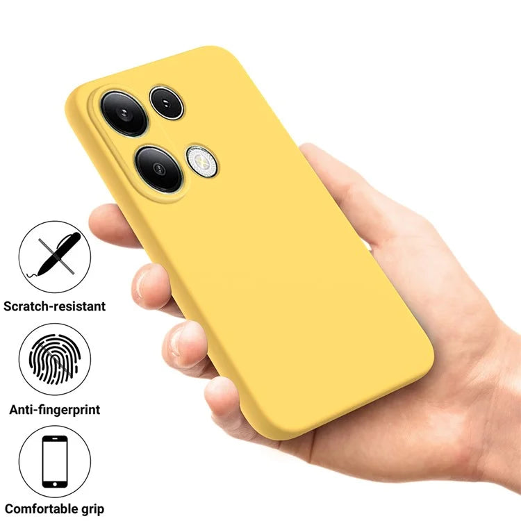 For Xiaomi Redmi Note 13 Pro 4G / Poco M6 Pro 4G Case Soft Touch Liquid Silicone Phone Cover with Strap