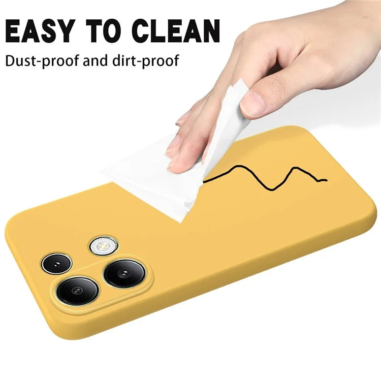 For Xiaomi Redmi Note 13 Pro 4G / Poco M6 Pro 4G Case Soft Touch Liquid Silicone Phone Cover with Strap