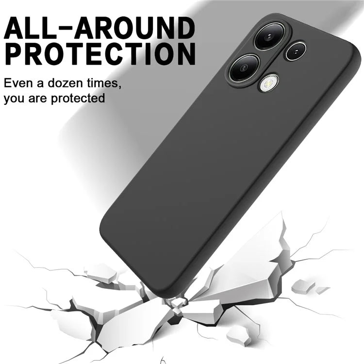 For Xiaomi Redmi Note 13 Pro 4G / Poco M6 Pro 4G Case Soft Touch Liquid Silicone Phone Cover with Strap